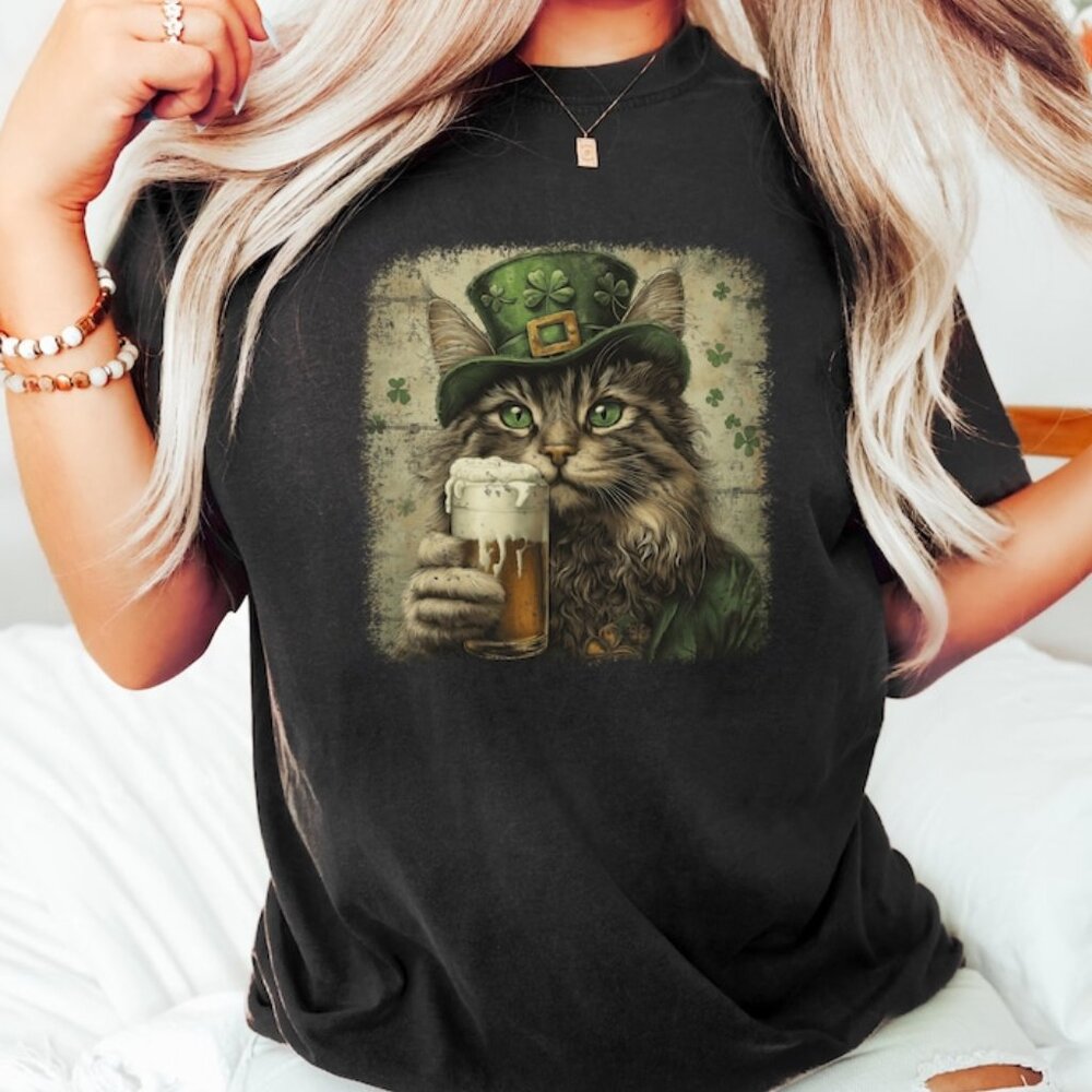 Patricks Day Cats Shirt, Funny Irish Cats Shirt